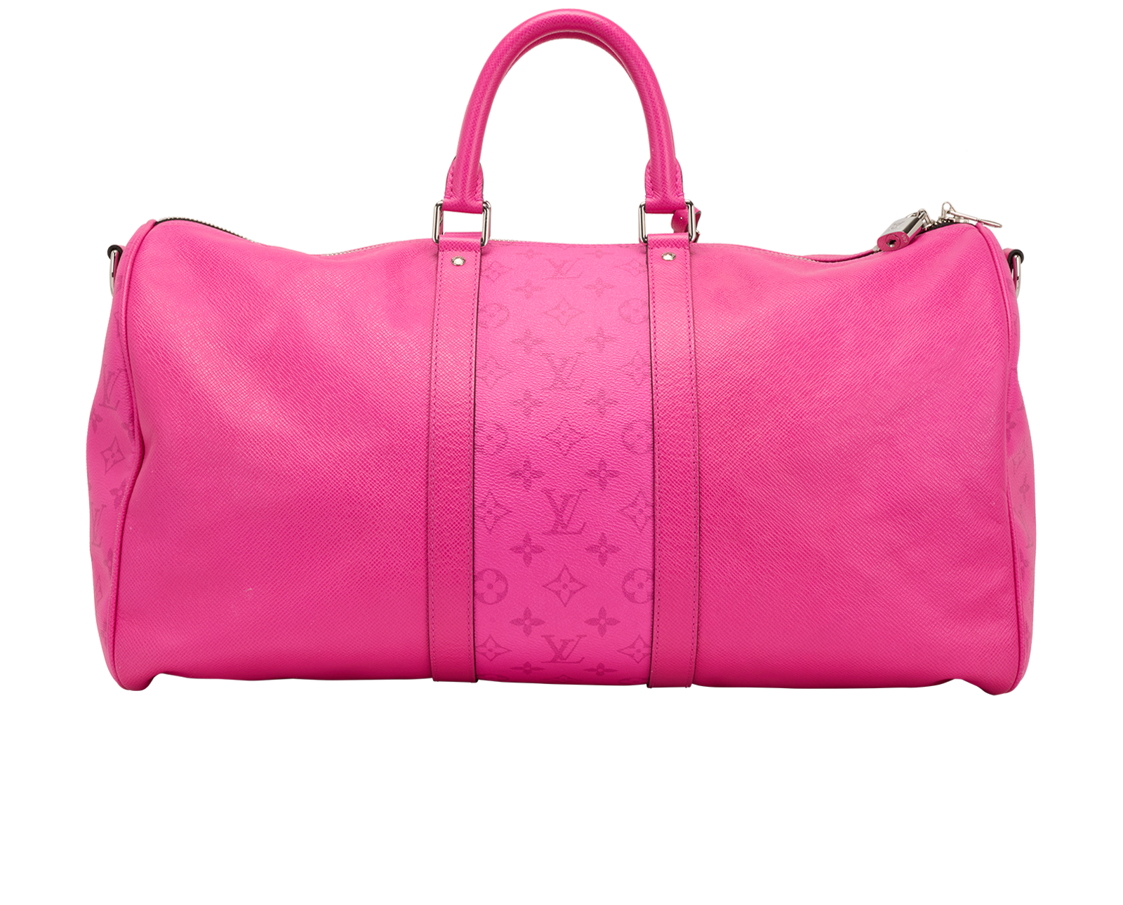 Keepall Bandouliere 50, &pound;2,200, Handbags, Pink, Taigarama, Back view